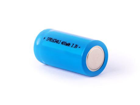 IFR 16340 - 400mAh 3,2V LiFePo4 Akku (Button Top) ungeschützt