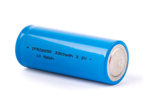 Cottcell IFR26650 3,2V - 3,3V 3300mAh LiFePO4 Akku