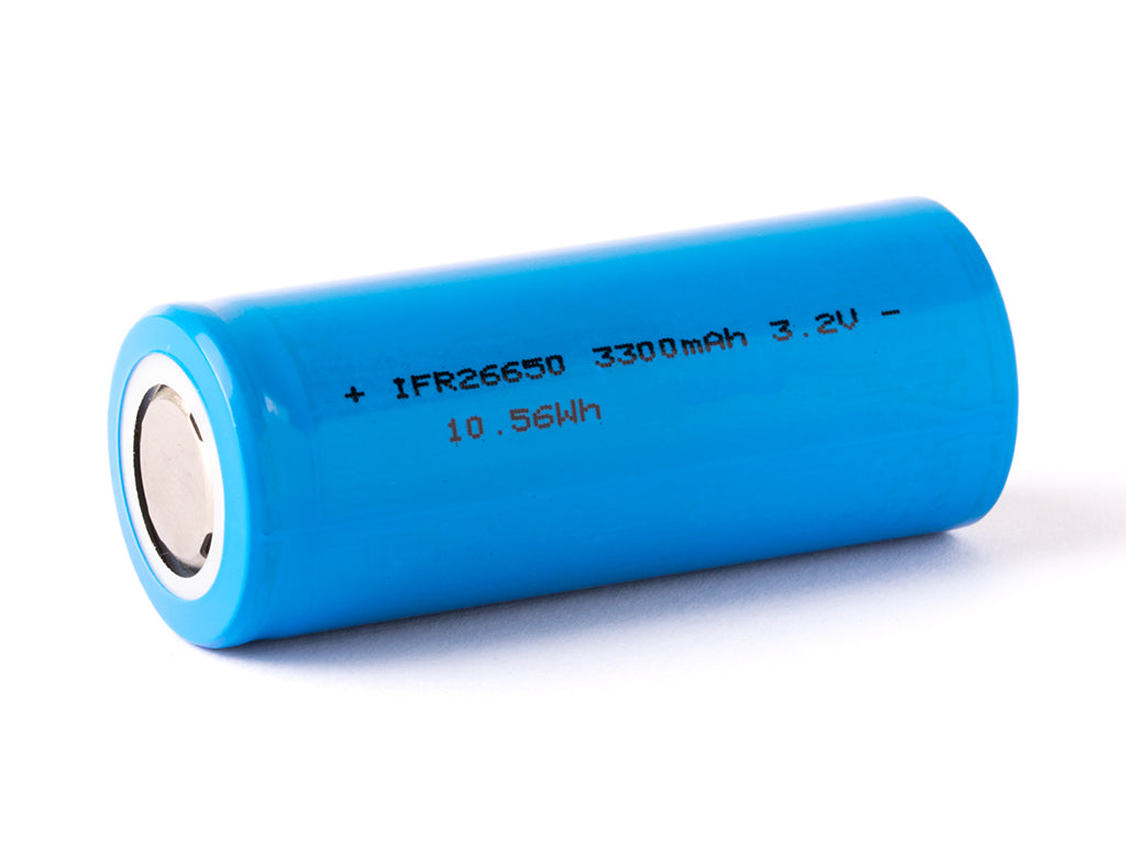 Cottcell IFR26650 3,2V - 3,3V 3300mAh LiFePO4 Akku