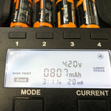 Wiederaufladbarer Arlo-Akku, 3.7 V max. 700mAh Lithium Arlo Batterien mit AccuCell Box, wiederaufladbar, passend für Netgear Arlo-Kamera VMC3030, 3230, 3330, 3430 4 Stück