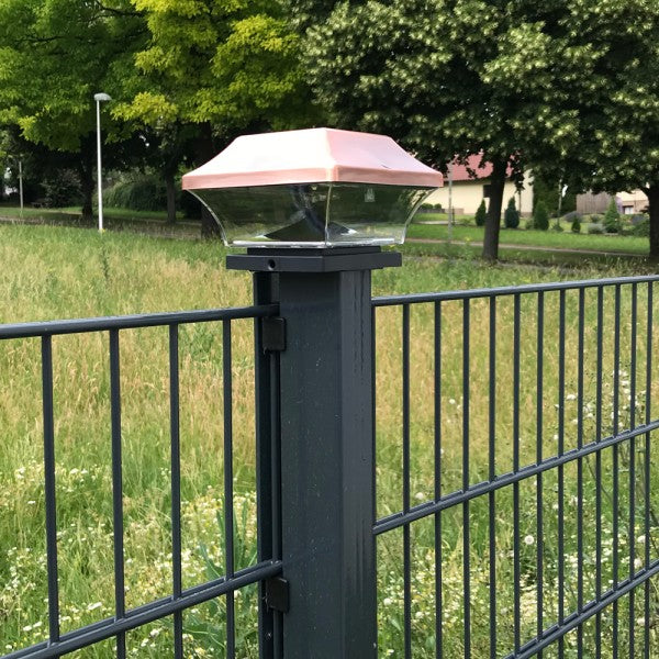 EZ Solar Zaunpfostenleuchte Solar LED Leuchte für Zaunpfähle, Garten Pfostenkappen