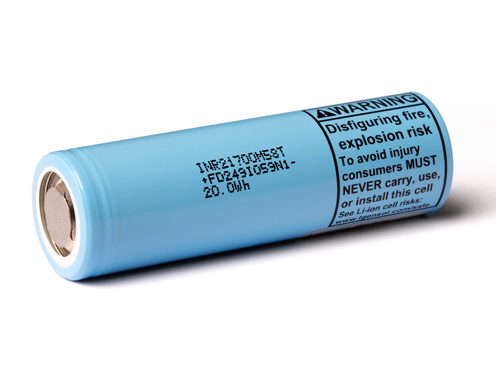 LG INR21700M58T mit 5650mAh 20Wh 3,6V - 3,7V Li-Ionen-Akku