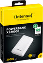 Intenso Akku-Powerbank „XS20000“ – 20.000 mAh, Weiß, USB-A / Micro-USB / USB-C