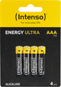 Intenso Batterie Alkaline, Micro, AAA, LR03, 1.5Volt, Energy Ultra, Retail (4er Pack)