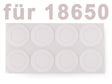 HPVC Isolierscheiben ø17mm außen und 11mm innen für 18650 Zellen