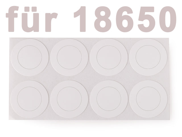 HPVC Isolierscheiben ø17mm außen und 11mm innen für 18650 Zellen