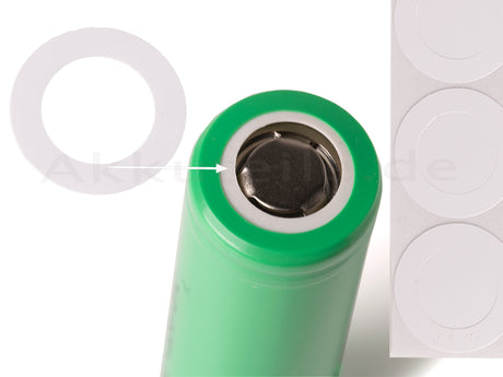 Keeppower HPVC Isolierscheiben ø17mm außen und 11mm innen für 18650 Zellen