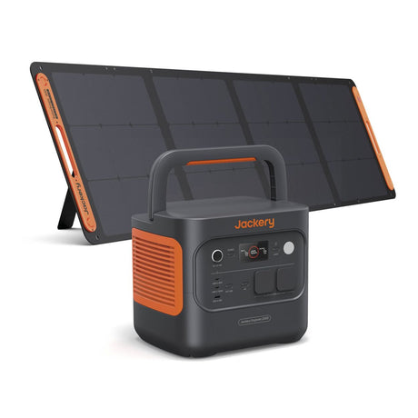 Jackery Explorer 2000 v2 Powerstation mit 200-W-Solarpanel, LiFePO4, 2042 Wh und 2200 W