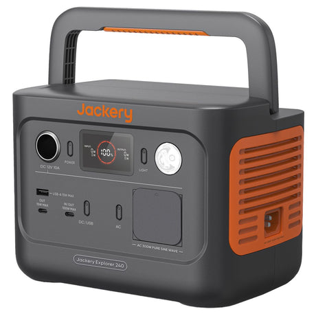 Jackery Explorer 240 v2 Powerstation 256 Wh / 300 W, LiFePO4, 600 W Spitzenleistung