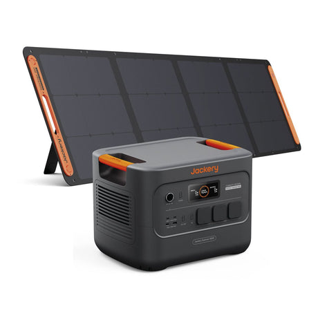 Jackery Explorer 3000 v2 E3000V2 Powerstation 3072 Wh, 3600 W, LiFePO4 mit 200-W-SolarSaga-Solarpanel