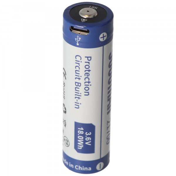 Keeppower 21700 3,7V 5000mAh PCB Schutz inkl. USB-C P2150TC (ohne Kabel) Li-ion Akku