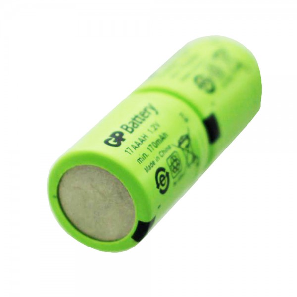 GP KAN 1/3AAA Micro Akkupack 2,4 Volt 170mAh NiMH Akku ca. 28x11mm