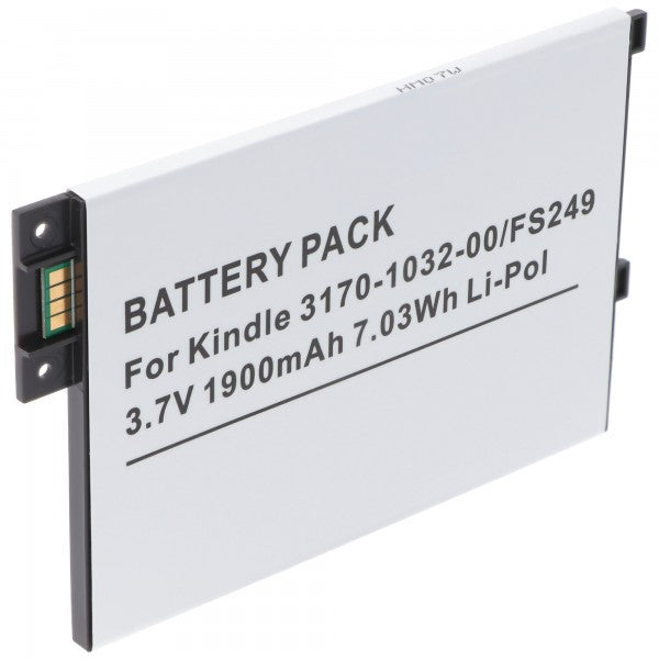 AccuCell Akku passend für Amazon Kindle 3, Kindle 3 WiFi, Kindle Graphite 170-1032-00