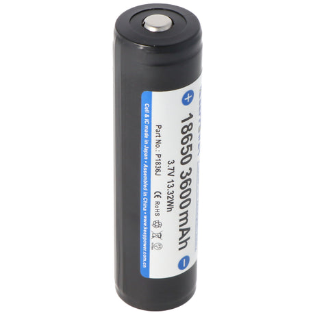Keeppower 18650 3,7V 3600mAh mit Schutzelektronik Li-Ion Akku