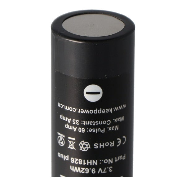 Keeppower IMR18650 Plus 2600mAh 3,7V (US18650VTC5A) 2600mAh (Flat Top) inkl. Akkuschutzbox