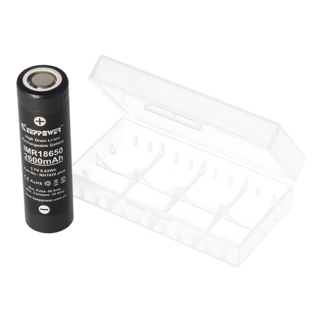 Keeppower IMR18650 Plus 2600mAh 3,7V (US18650VTC5A) 2600mAh (Flat Top) inkl. Akkuschutzbox
