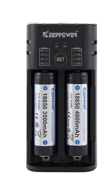 KeepPower K2 Ladegerät für Li-Ion und Ni-MH Akkus USB-C