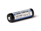 Keeppower 14430 - *1300mAh 3,6V - 3,7V Li-Ionen-Akku mit Schutzelektronik P1443C4