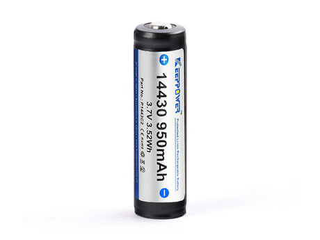 Keeppower 14430 - 950mAh 3,6V - 3,7V Li-Ionen-Akku PCB geschützt P1443C2