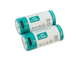Keeppower 18350 1600mAh 3,7V Li-Ionen-Akku (Wiederaufladbar über USB-C)