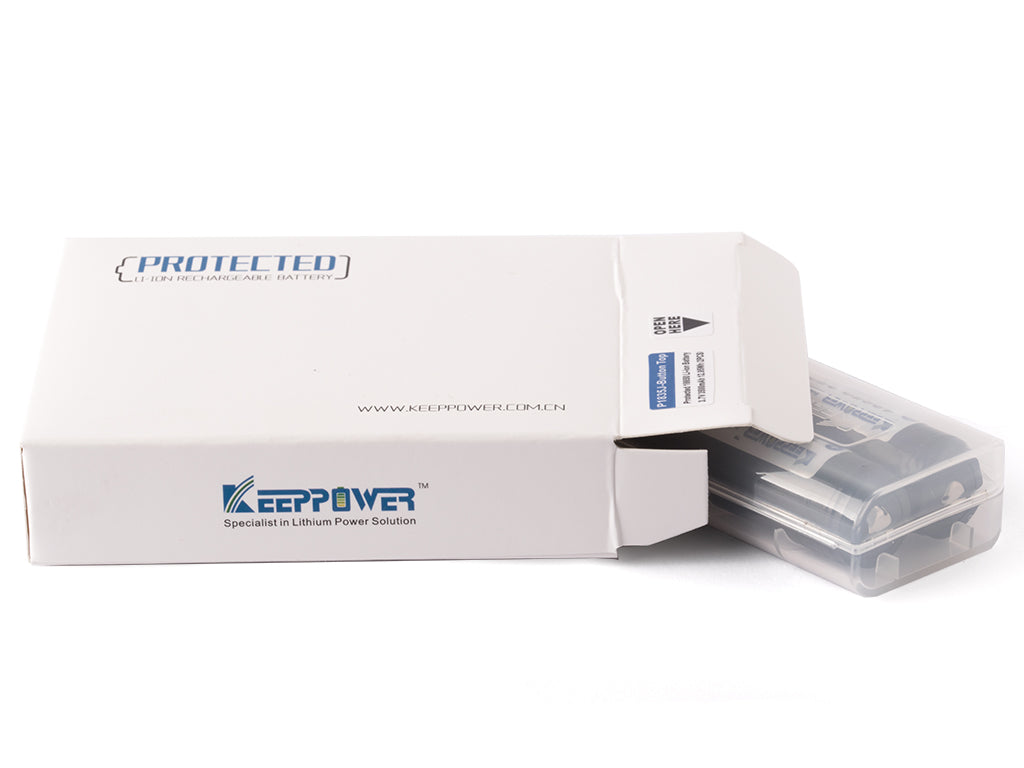 Keeppower 18650 - 3100mAh, 3,7V Li-Ionen-Akku geschützt - erhöhter Pluspol