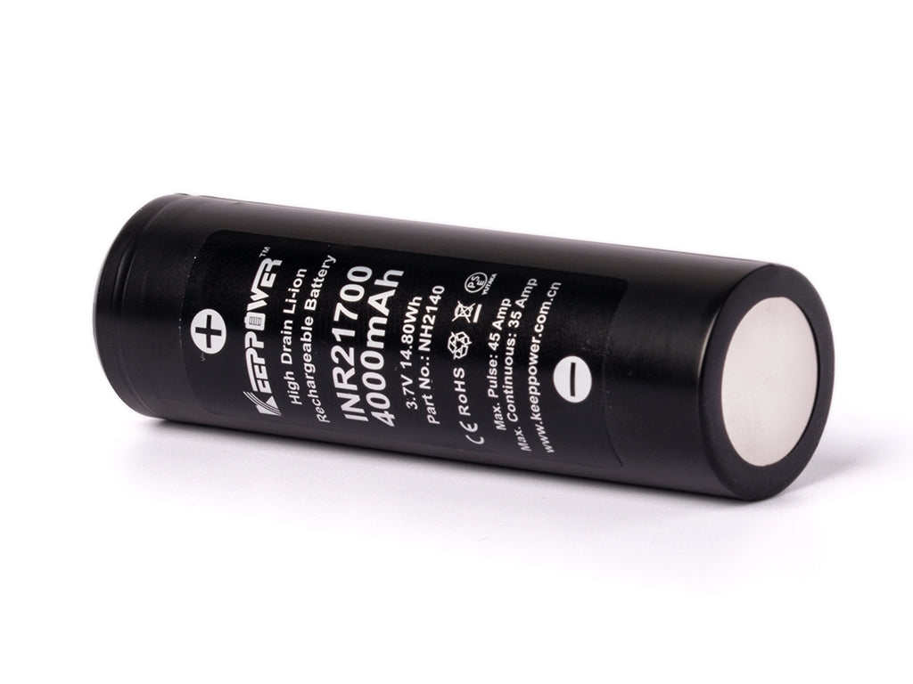 Keeppower INR21700 - 4000mAh, 35A (45A) 3,6V - 3,7V Li-ion Akku High Drain