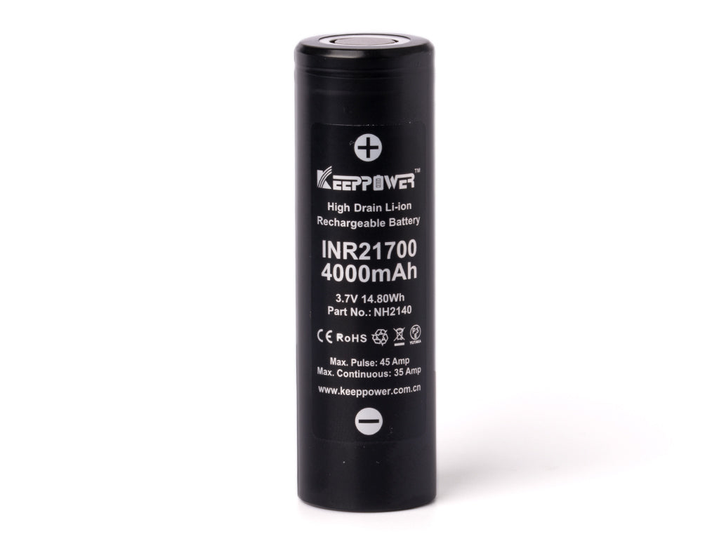 Keeppower INR21700 - 4000mAh, 35A (45A) 3,6V - 3,7V Li-ion Akku High Drain