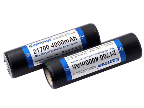 Keeppower 21700 15A 4000mAh 3,6V - 3,7V Li-Ion-Akku PCB geschützt P2140R