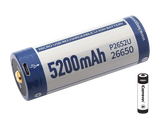 Keeppower 26650 - 5200mAh, Li-Ionen 3,7V - 3,6V - PCB geschützt mit USB Lademöglichkeit P2652U