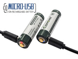 Keeppower AA 1,5V 3390mWh (ca. 2260mAh) Lithium-Ionen-Akku (Wiederaufladbar über micro USB)