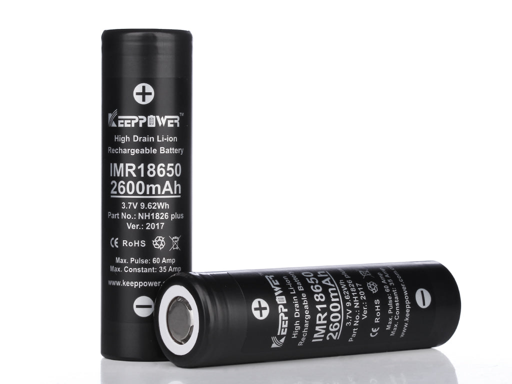 Keeppower IMR18650 Plus 2600mAh 3,6V - 3,7V Li-Ion-Akku (US18650VTC5A)