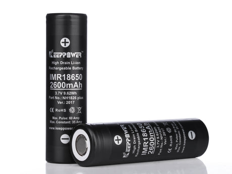Keeppower IMR18650 Plus 2600mAh 3,6V - 3,7V Li-Ion-Akku (US18650VTC5A)