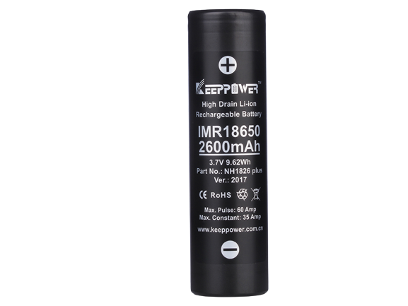 Keeppower IMR18650 Plus 2600mAh 3,6V - 3,7V Li-Ion-Akku (US18650VTC5A)