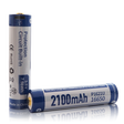 Keeppower 16650 - 2100mAh, Li-Ion 3,7V - 3,6V - PCB geschützt mit USB 