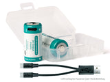 Keeppower RCR123A 3V 1000mAh Li-Ionen Akku USB-C