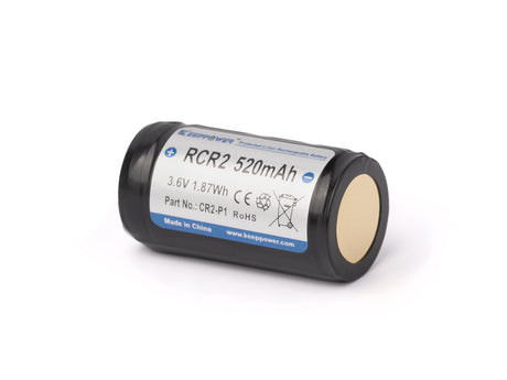 Keeppower 15270 / RCR2 520mAh 3,6V - 3,7V geschützter Li-Ion Akku im CR2 Format