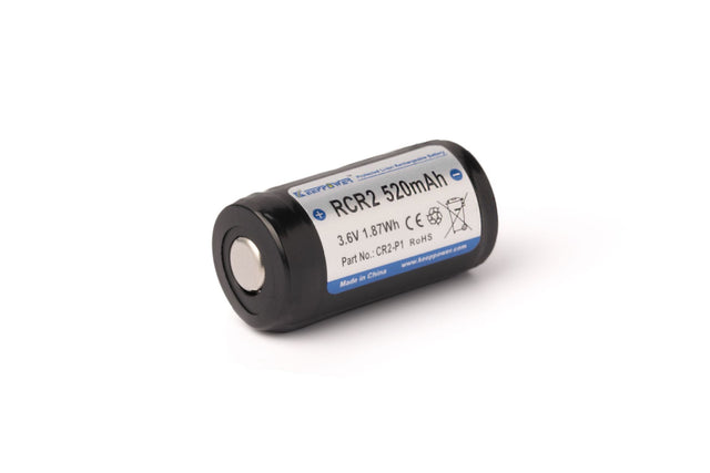Keeppower 15270 / RCR2 520mAh 3,6V - 3,7V geschützter Li-Ion Akku im CR2 Format