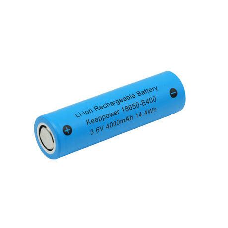 Keeppower 18650-E400 - 4000mAh, 3,6V - 3,7V Li-Ion-Akku (Pluspol flach)