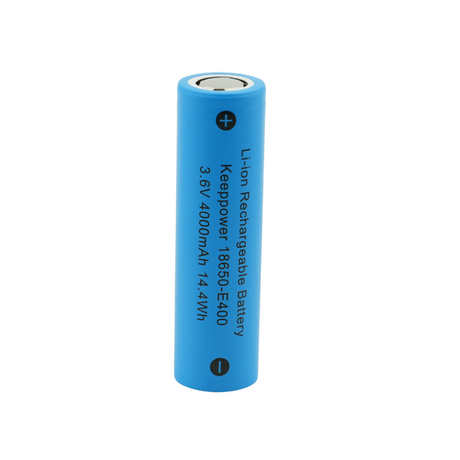 Keeppower 18650-E400 - 4000mAh, 3,6V - 3,7V Li-Ion-Akku (Pluspol flach)