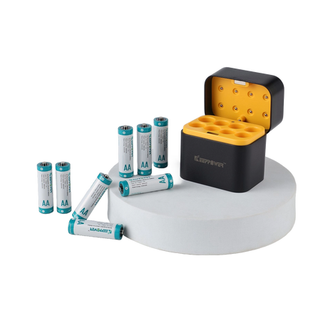 Keeppower I8 Ladegerät mit 8× 1,5V AA Li-Ion-Akkus (4300mWh) – USB-C Eingang