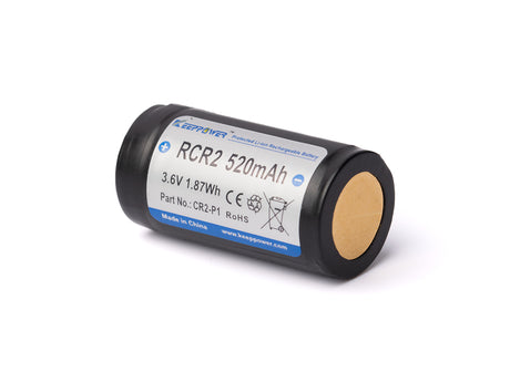 Keeppower RCR2 CR2-P1 15270 520mAh 3,6V Li-Ion Akku PCB-geschützt