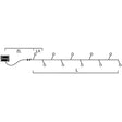 Konstsmide LED-Lichterkette außen 480 flg. warmw. schwarzes Kabel, batteriebetr. 3731-100