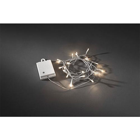 Konstsmide LED Lichterkett.trans.80 ww LED 3728-103 Timer, Batteriebetrieb