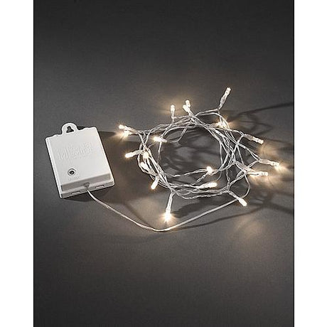 Konstsmide LED Lichterkette trans.20ww LED 3722-103 Timer, batteriebetrieben