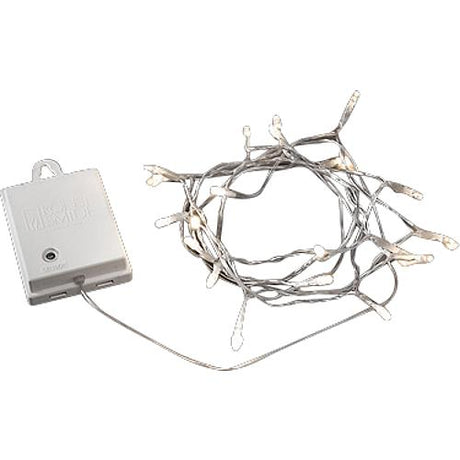 Konstsmide LED Lichterkette trans.20ww LED 3722-103 Timer, batteriebetrieben