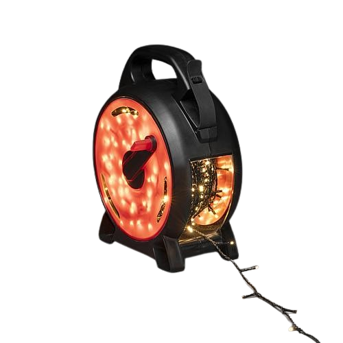 Konstsmide Micro LED Lichterkette mit Kabelaufroller 600 ww LED 3836-107