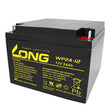 Kung Long WP24-12 Akku PB Blei 12 Volt mit 24Ah und M5 Flachpol Anschluss