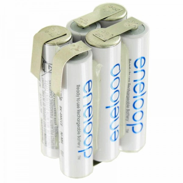 Panasonic eneloop Standard 7.2 Volt AkkuPack AAA F2x3 6/BK-4MCCE mit Lötfahne