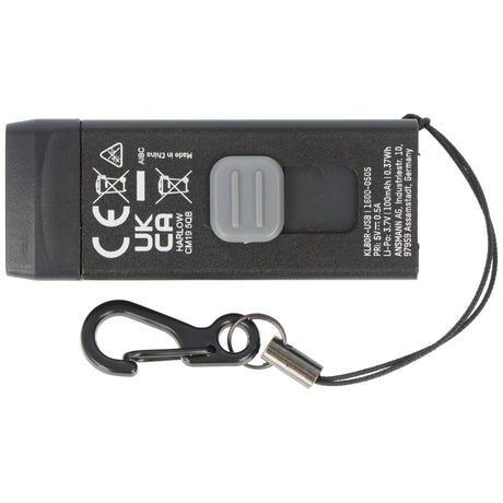 Ansmann LED-Schlüsselbundleuchte KL80R, integrierter Ladestecker, Taster mit Dimmfunktion, inkl. Schlüsselanhänger