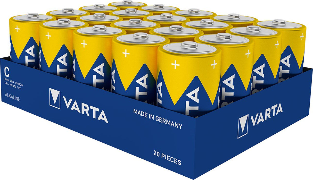 Varta Longlife Power Baby C Batterie 4914 20er Packung lose in Folie